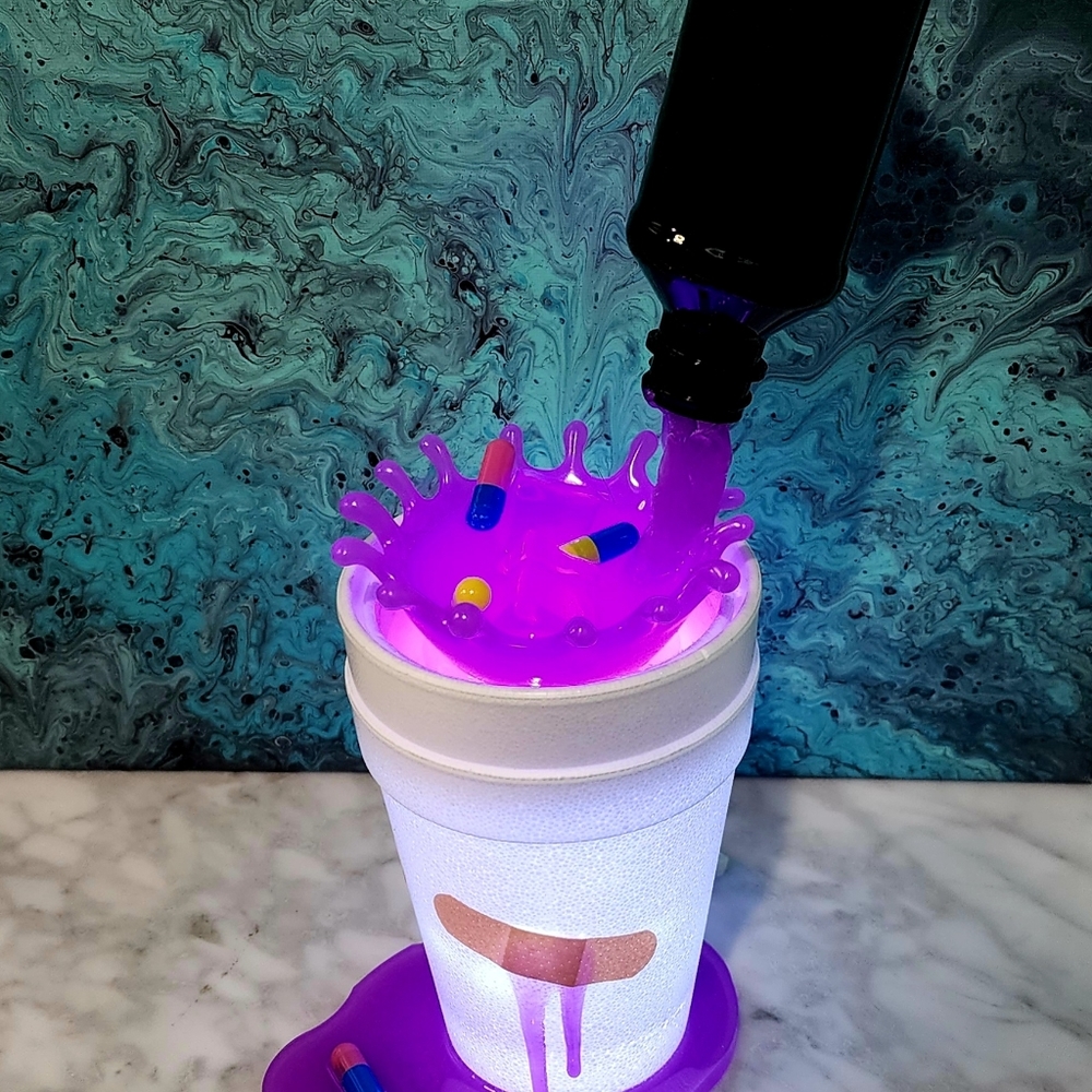 LED Light Up Wrld On Drugs Display